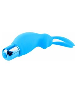 Neon 3-Piece Silicone Vibrating Couples Kit Blue