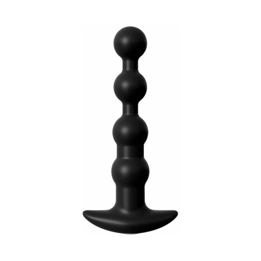 Anal Fantasy Elite Collection Rechargeable Anal Beads Silicone Plug Black - Image 2