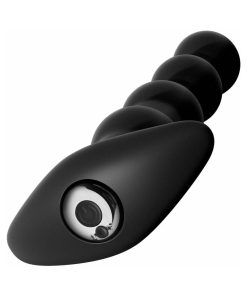 Anal Fantasy Elite Collection Rechargeable Anal Beads Silicone Plug Black