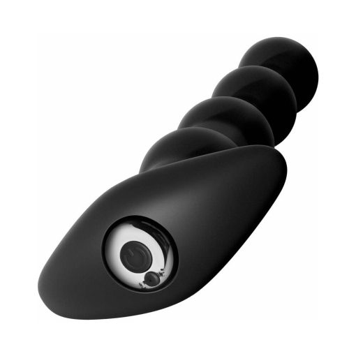Anal Fantasy Elite Collection Rechargeable Anal Beads Silicone Plug Black - Image 3