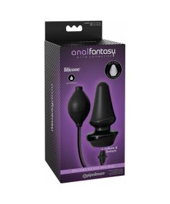 Anal Fantasy Elite Collection Inflatable Silicone Anal Plug Black