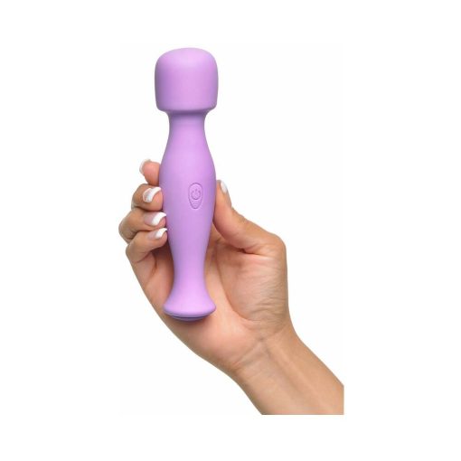 Fantasy For Her Body Massage-Her Rechargeable Silicone Wand Vibrator Purple - Image 4