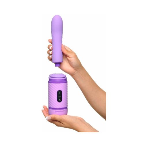 Fantasy For Her Love Thrust-Her Rechargeable Silicone Thrusting Vibrator Purple - Image 9