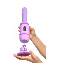 Fantasy For Her Love Thrust-Her Rechargeable Silicone Thrusting Vibrator Purple