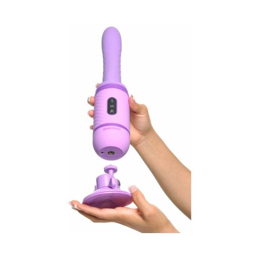 Fantasy For Her Love Thrust-Her Rechargeable Silicone Thrusting Vibrator Purple - Image 11