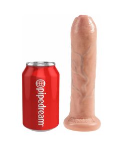 King Cock 7 Inch Uncut Realistic Dildo with Foreskin & Suction Cup