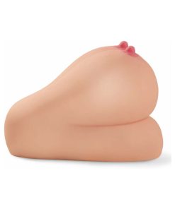 Pdx Dirty Talk Interactive Titty Fuck-Her Rechargeable Vibrating Dual-Entry Masturbator Beige