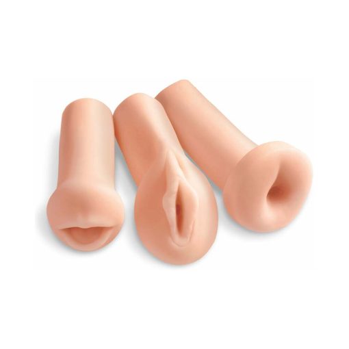 Pdx All 3 Holes 3-Piece Stroker Set Beige - Image 2