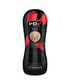 Pdx Elite Vibrating Stroker Pussy Beige/Black