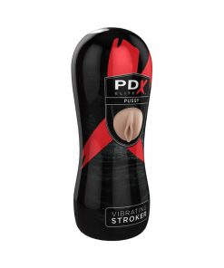 Pdx Elite Vibrating Stroker Pussy Beige/Black