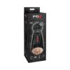 Pdx Elite Dirty Talk Rechargeable Vibrating Starter Stroker With Hands-Free Suction Cup Beige/Black