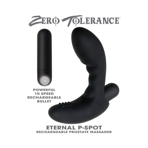 Zero Tolerance Eternal P-Spot Rechargeable Vibrating Prostate Massager Black - Image 11