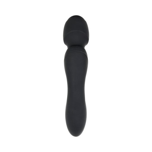 Evolved Wanderlust Rechargeable Dual-Ended Silicone Wand Vibrator Black - Image 5