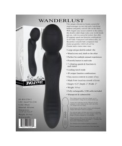 Evolved Wanderlust Rechargeable Dual-Ended Silicone Wand Vibrator Black