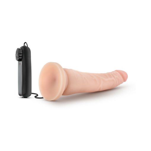 Dr. Skin Remote-Controlled Realistic 8.5 In. Vibrating Dildo Beige - Image 5