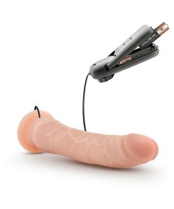 Dr. Skin Remote-Controlled Realistic 8.5 In. Vibrating Dildo Beige