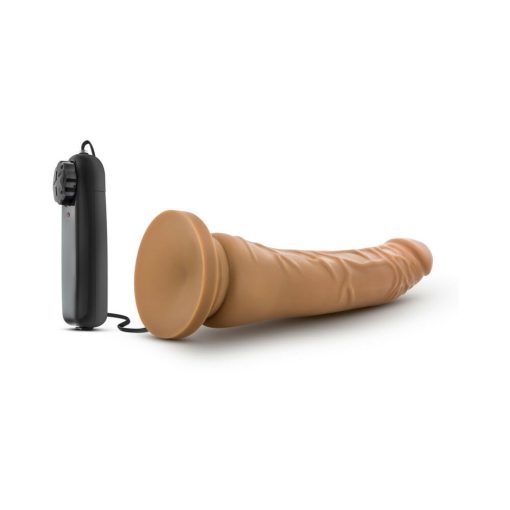 Dr. Skin Remote-Controlled Realistic 8.5 In. Vibrating Dildo Tan - Image 4