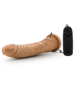 Dr. Skin Remote-Controlled Realistic 8.5 In. Vibrating Dildo Tan