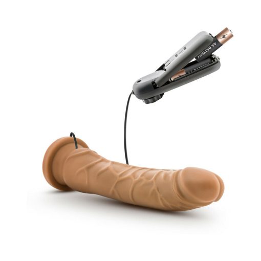 Dr. Skin Remote-Controlled Realistic 8.5 In. Vibrating Dildo Tan - Image 7
