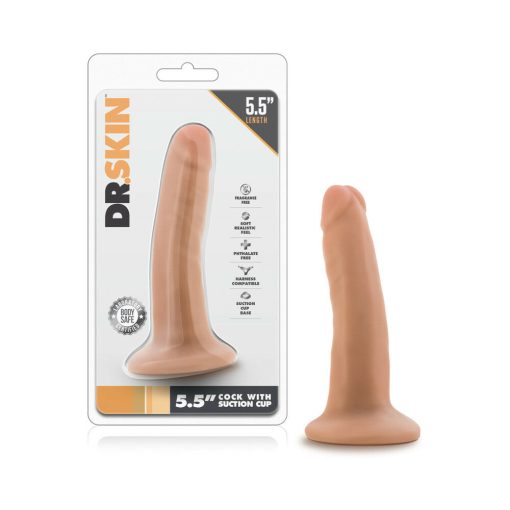 Dr. Skin Realistic 5.5 In. Dildo Beige