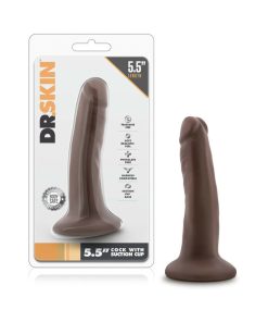 Dr. Skin Realistic 5.5 In. Dildo Brown