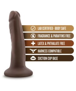 Dr. Skin Realistic 5.5 In. Dildo Brown