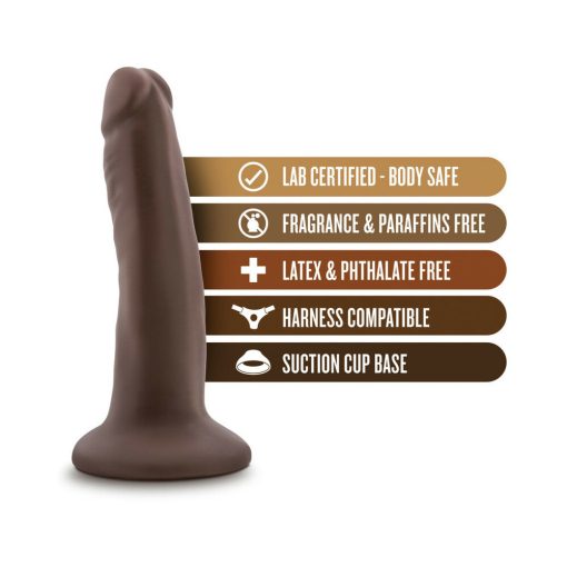 Dr. Skin Realistic 5.5 In. Dildo Brown - Image 6