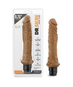 Dr. Skin Vibe 8 Realistic 9.75 In. Vibrating Dildo Tan