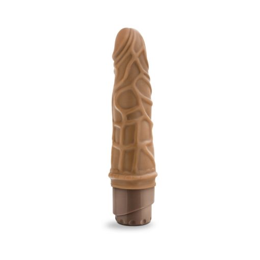 Dr. Skin Vibe 3 Realistic 7.25 In. Vibrating Dildo Tan - Image 2