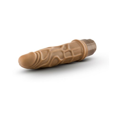 Dr. Skin Vibe 3 Realistic 7.25 In. Vibrating Dildo Tan - Image 4