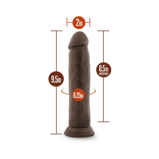 Dr. Skin Realistic 9.5 In. Dildo Brown - Image 8