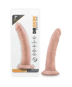 Dr. Skin Realistic 7 In. Dildo Beige