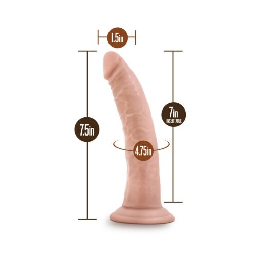 Dr. Skin Realistic 7 In. Dildo Beige - Image 8