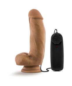 Loverboy Mma Fighter Remote-Controlled 7 In. Vibrating Dildo With Balls Tan