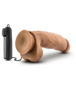 Loverboy Mma Fighter Remote-Controlled 7 In. Vibrating Dildo With Balls Tan