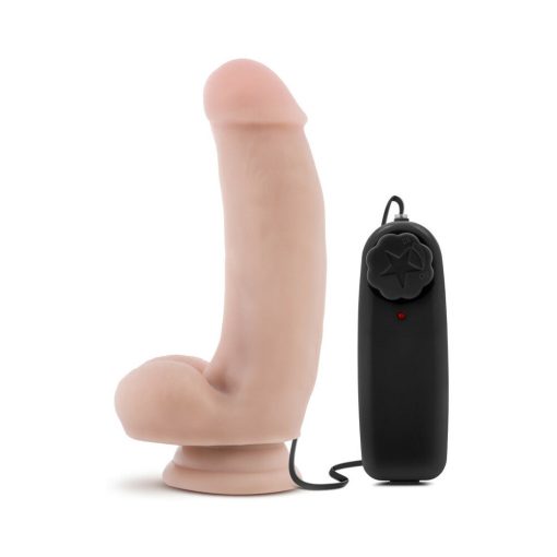 Loverboy The Quarterback 7 In. Vibrating Dildo With Balls Beige - Image 3