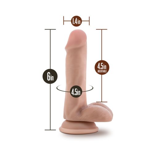 Coverboy Ranger Rob Realistic 6 In. Dildo With Balls Beige - Image 7