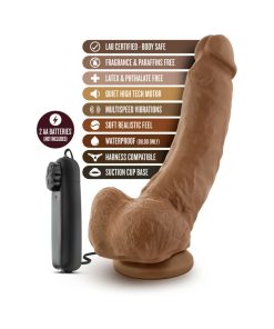 Loverboy The Boxer Remote-Controlled 9 In. Vibrating Dildo With Balls Tan