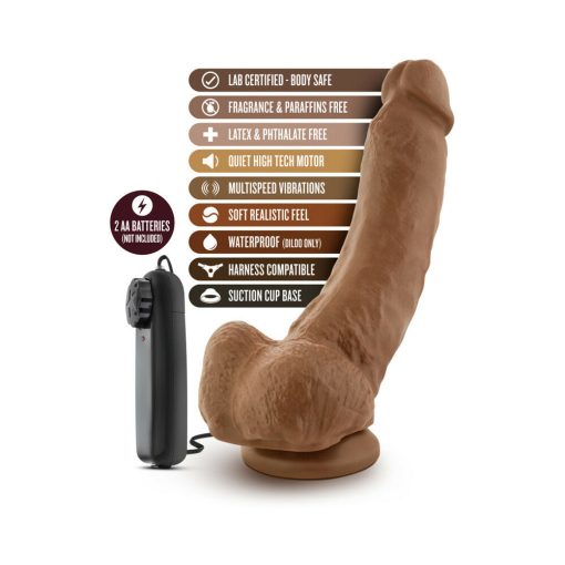 Loverboy The Boxer Remote-Controlled 9 In. Vibrating Dildo With Balls Tan - Image 6