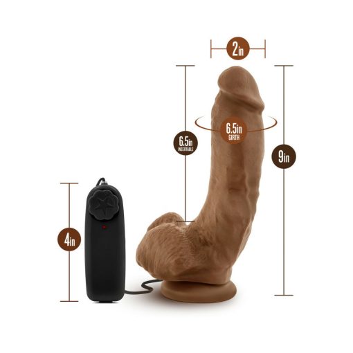 Loverboy The Boxer Remote-Controlled 9 In. Vibrating Dildo With Balls Tan - Image 8