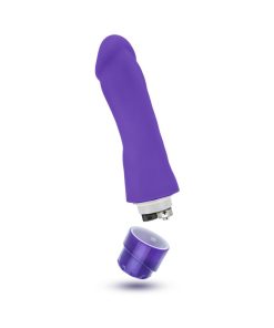 Luxe Marco 7.75 In. Silicone Vibrating Dildo Purple