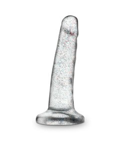 Naturally Yours 5.5 In. Glitter Dong Realistic Dildo Sparkling Clear