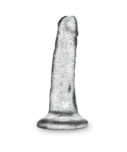 Naturally Yours 5.5 In. Glitter Dong Realistic Dildo Sparkling Clear