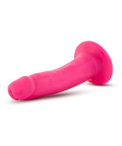 Neo 6 In. Dual Density Dildo Neon Pink