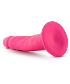 Neo 6 In. Dual Density Dildo Neon Pink