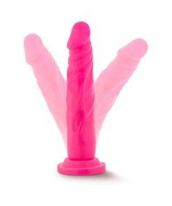 Neo 7.5 In. Dual Density Dildo Neon Pink