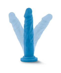 Neo 7.5 In. Dual Density Dildo Neon Blue