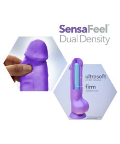 Neo 7.5 In. Dual Density Dildo Neon Blue