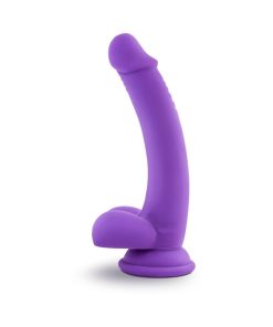 Ruse D Thang Semi-Realistic 7.75 In. Silicone Dildo With Balls Purple