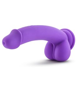 Ruse D Thang Semi-Realistic 7.75 In. Silicone Dildo With Balls Purple